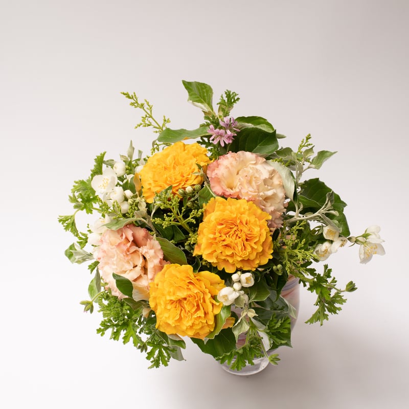 バラ苗　切りバラ苗 . マンゴーリーバ♡♡ 生花】バラ マンゴーリーバ(オレンジイエロー)40cm-【OT】 - 花材通販