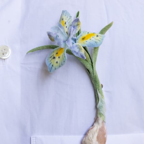 feltico×東京植物図譜「アイリスのブローチ＋球根ミックス」