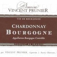 ヴァンサン・プリュニエ　ブルゴーニュ シャルドネ 2020 　Vincent Prunier Bourgogne Chardonnay 2020