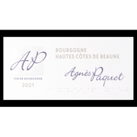 アニェス・パケ ブルゴーニュ オート・コート・ド・ボーヌ ブラン2022 Bourgogne Hautes-Côtes de Beaune Blanc 2022
