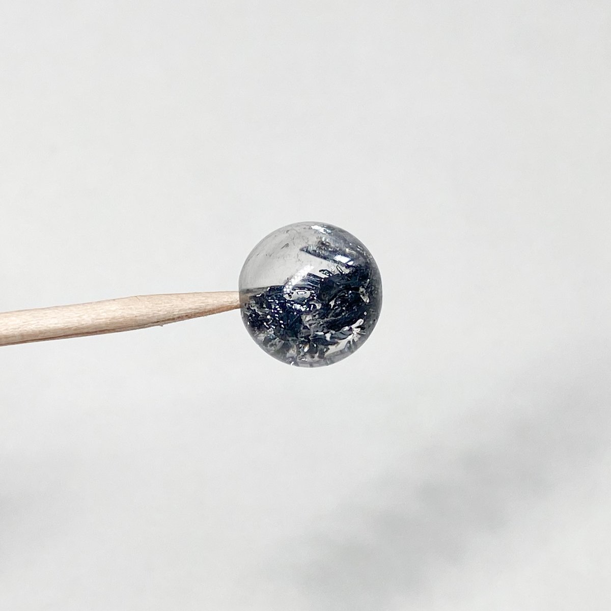 スティブナイトインクォーツビーズ貫通穴あり4