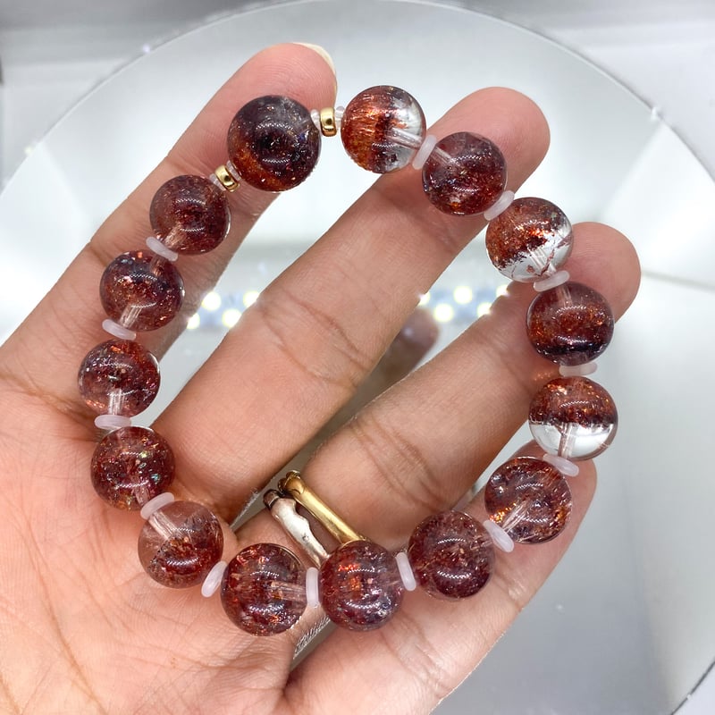 最高品質】レピドクロサイトインクォーツ9.4~9.9mm/直感力、洞察