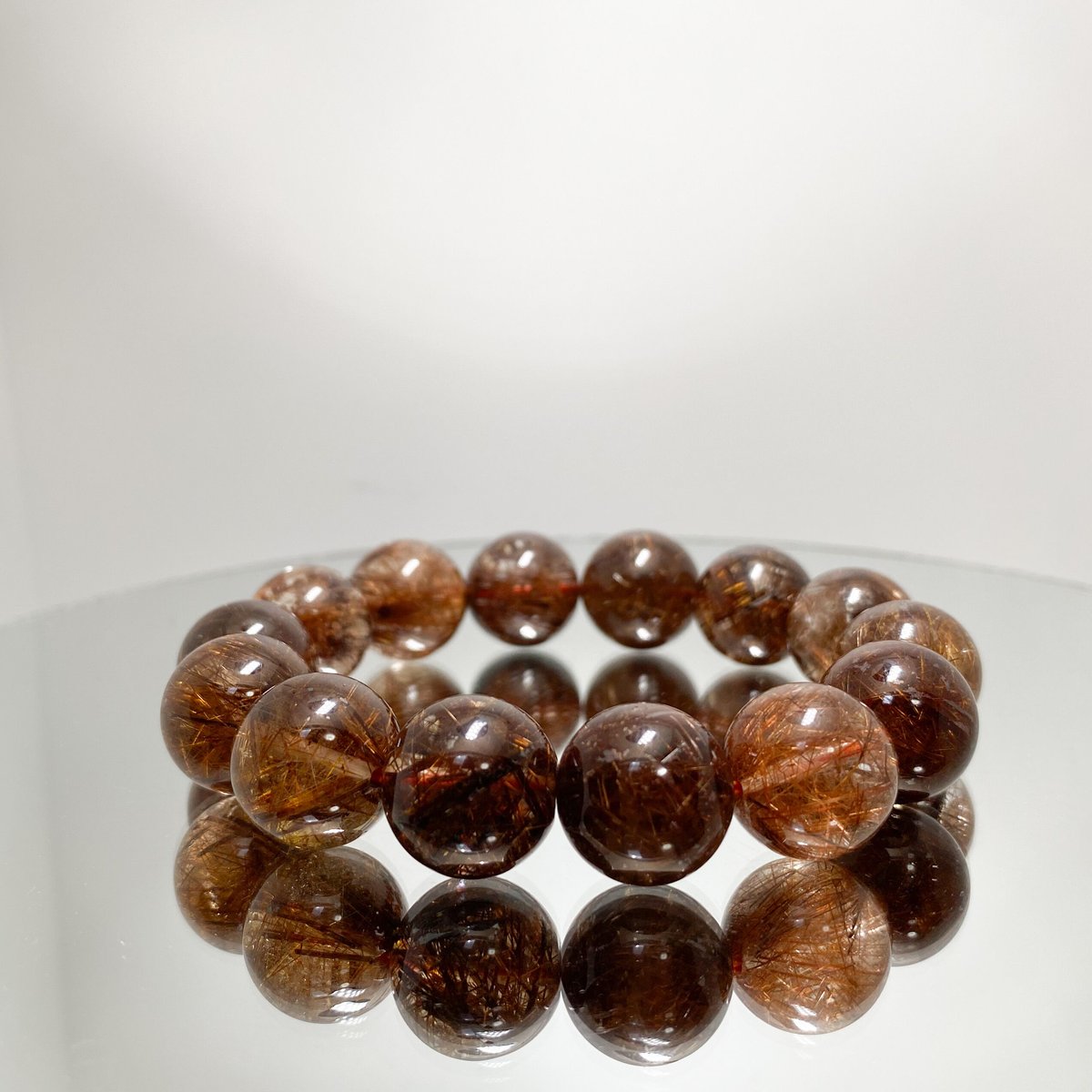 🐥🐉📹【高品質/鑑別書付き】無処理ブラウンルチルクォーツ