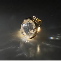 🐉🐥【最高品質】山梨黒平水晶K18ペンダントトップ/浄化、潜在能力、気を整える