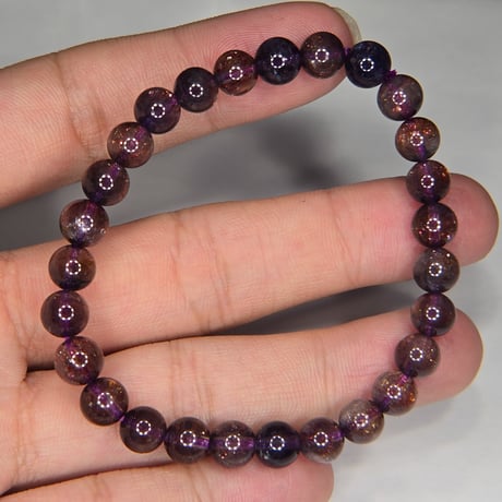 激レア　アイオライトサンストーン　ブレスレット 激レア 宇宙✿高品質アイオライトサンストーン ブレスレット約8～8.3mm