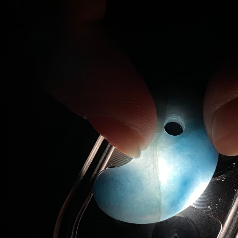 🐉🐥【超希少】糸魚川入コン沢産青翡翠勾玉約30mm/成功、繁栄、霊性