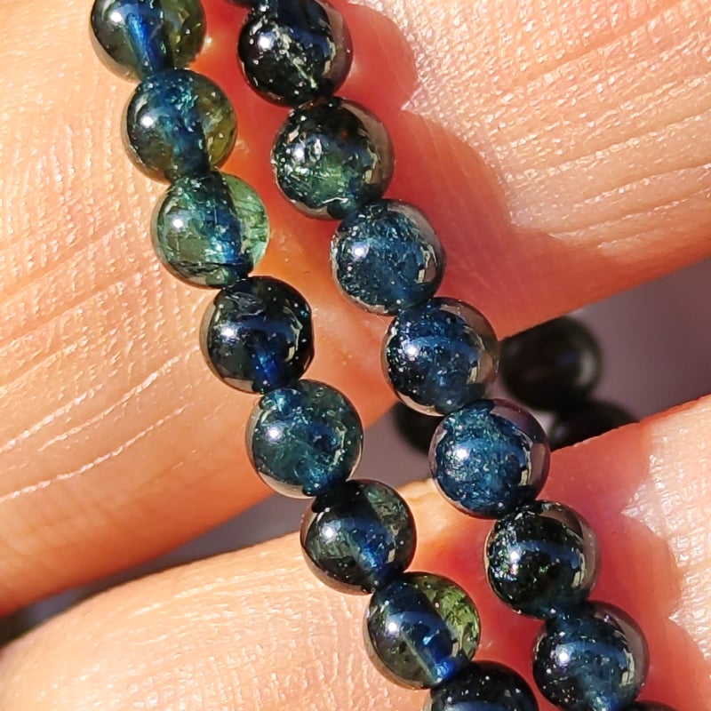 🐥🐉【希少】インディゴライトトルマリン3.8mm/直感力、霊性