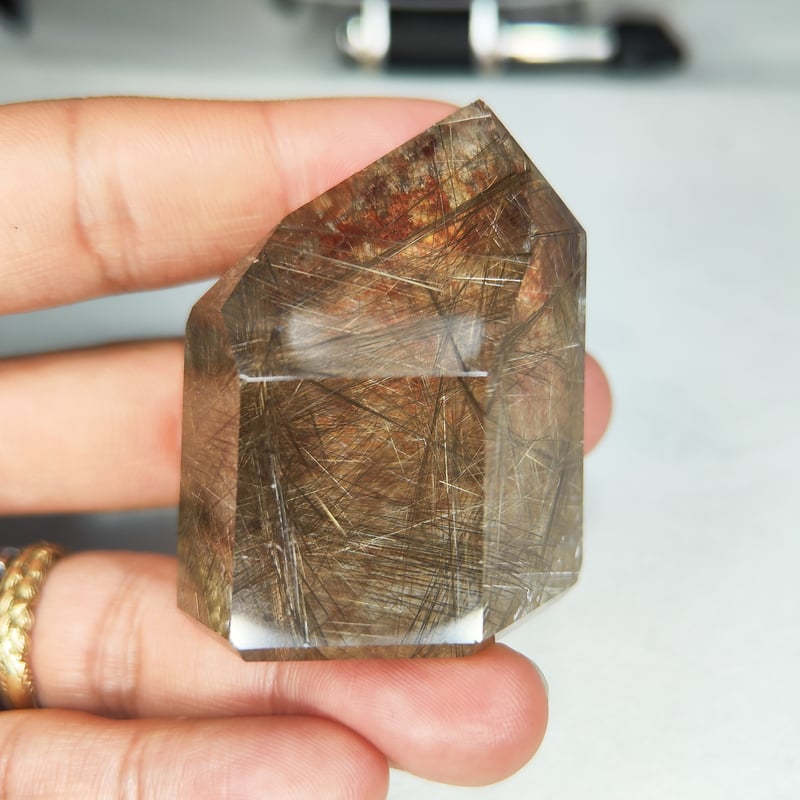 金運ガーデン ルチル 水晶タワー ガーデンルチルクォーツ 庭園水晶