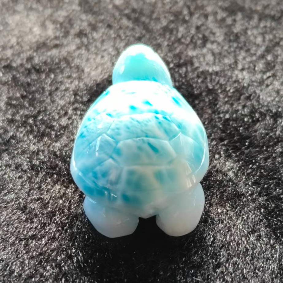 🐥🐉【最高品質】ラリマー亀彫刻③ | -縁 enishi-