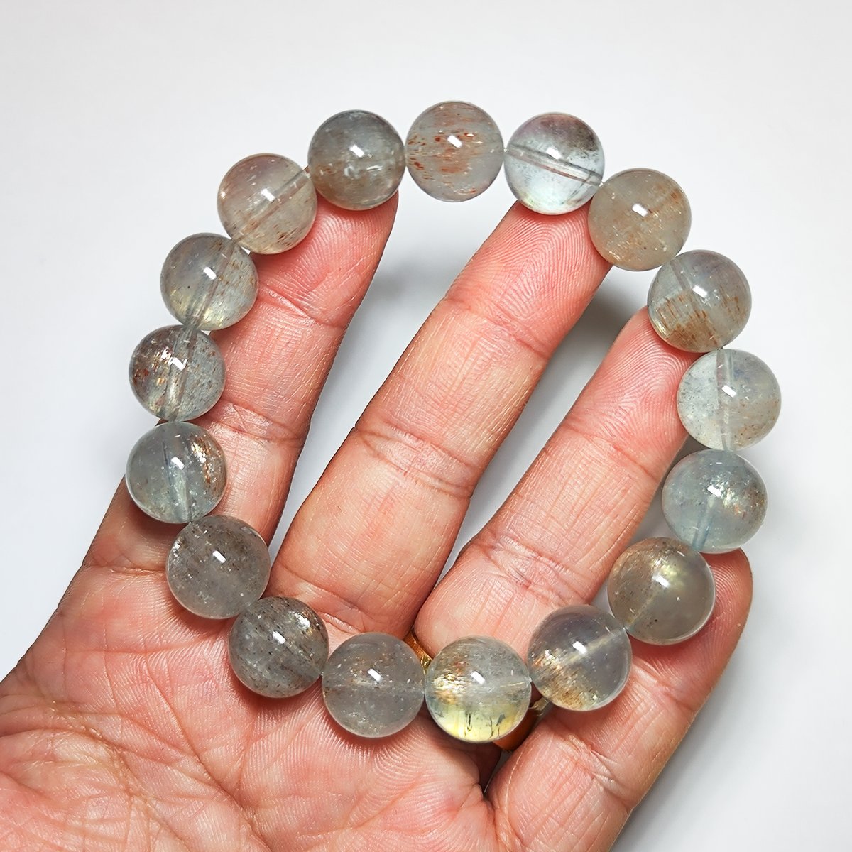 🐥🐉【最高品質/希少】アクアマリンサンストーン/開運、幸せな結婚