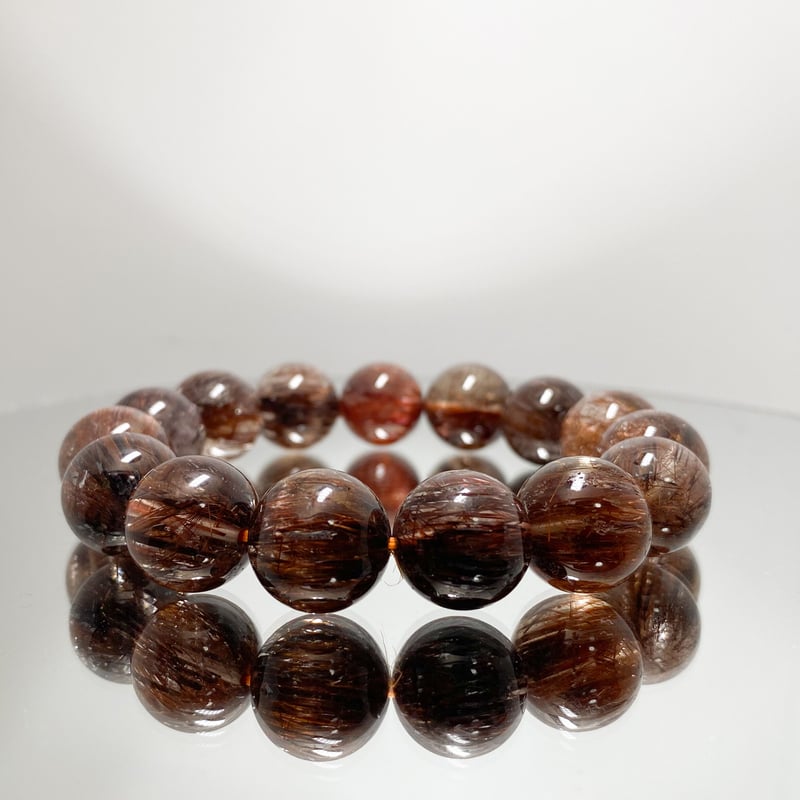 おまとめご確認専用です♡ ブラウンルチル ゴールドルチル ブレス 高品質+/組み替えて品質UP/色ムラ軽減/色味が明るく統一感のある