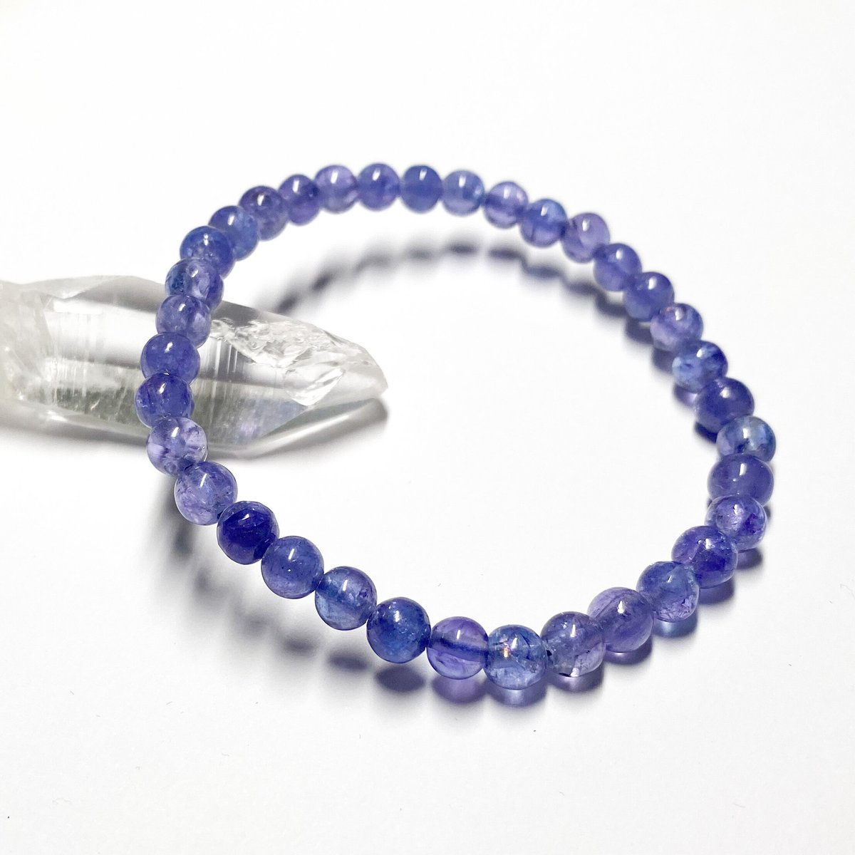 タンザナイトブレス　5ミリ 貴重/美品』タンザナイト5mm