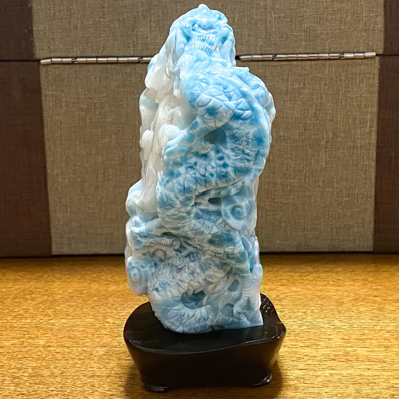🐥🐉【高品質】ラリマー龍彫刻 | -縁 enishi-