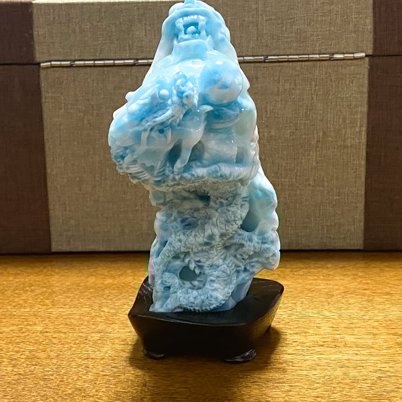 🐥🐉【高品質】ラリマー龍彫刻 | -縁 enishi-