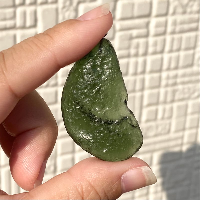 📹🐥🐉【超希少】K18WGモルダバイトペンダントトップ 10g/引き寄せ