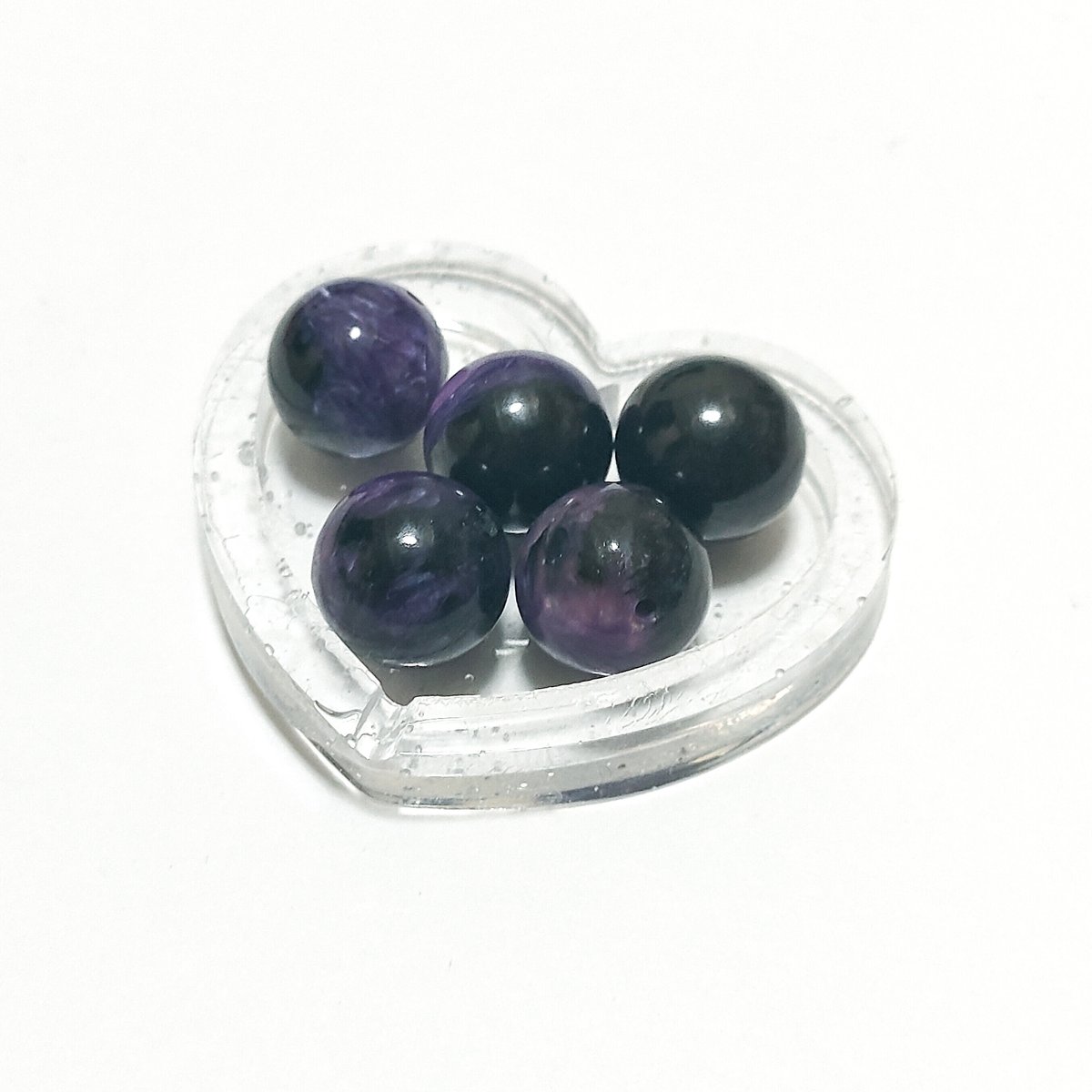 ブラックチャロアイト(エジリン×チャロアイト) 12.5mm粒セット