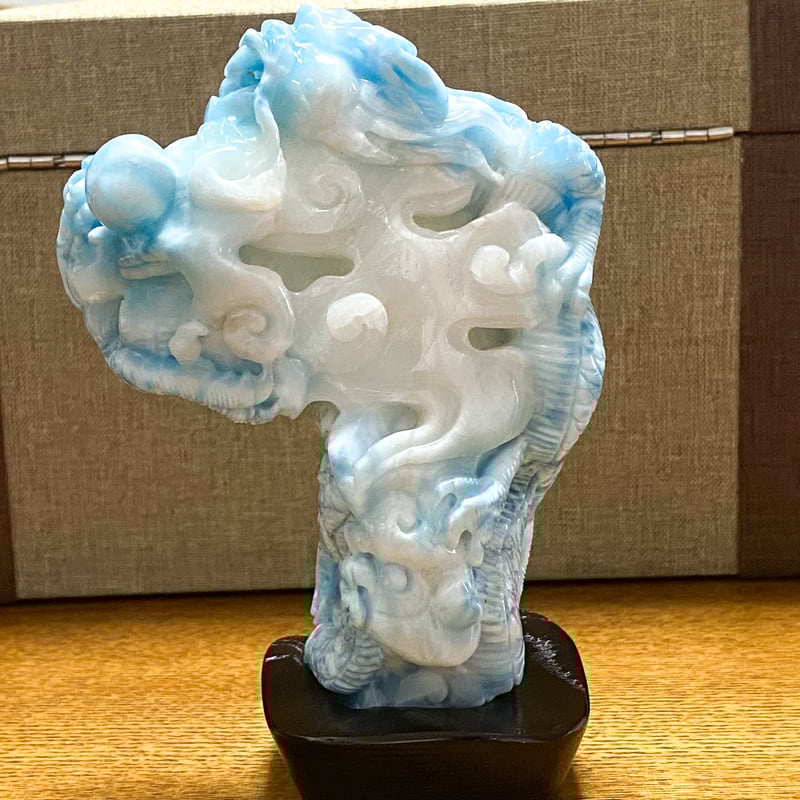 🐥🐉【高品質】ラリマー龍彫刻 | -縁 enishi-