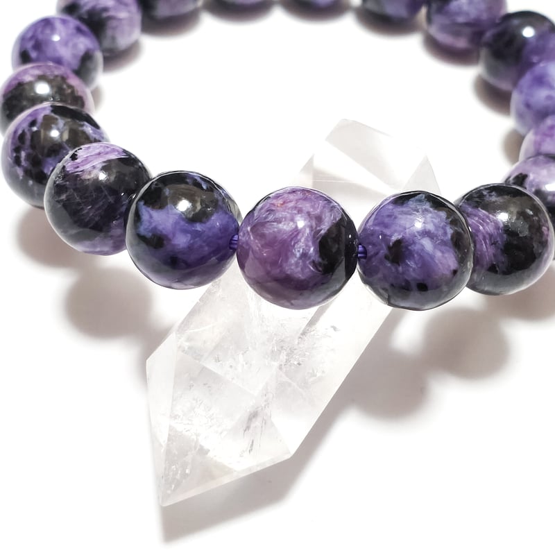 スギライト✨12mm✨世界三大ヒーリングストーン✨② チャロアイト