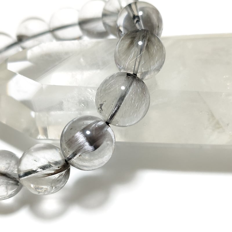 高透明高品質】プラチナルチルクォーツ13mm台/金運、仕事運、直感力