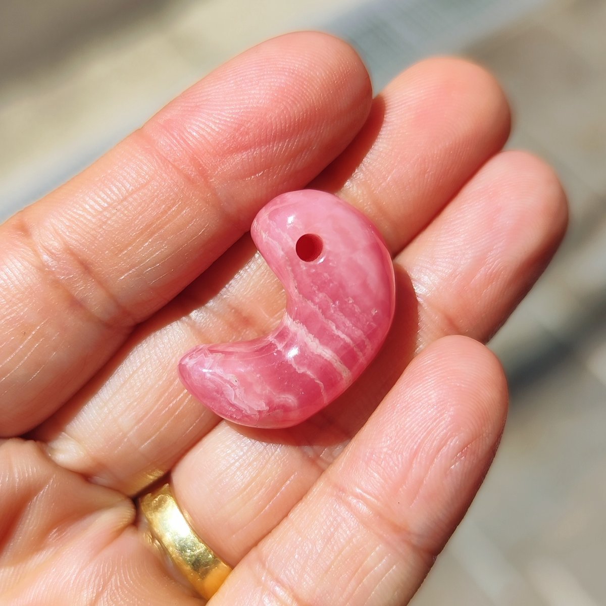 勾玉（北海道インカローズ） 🐥🐉【最高品質】北海道余市稲倉石鉱山産インカローズ(ロード