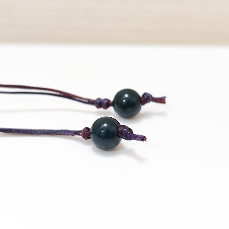 ???【希少/トップクオリティ】出雲碧玉マクラメブレスレット約12mm 