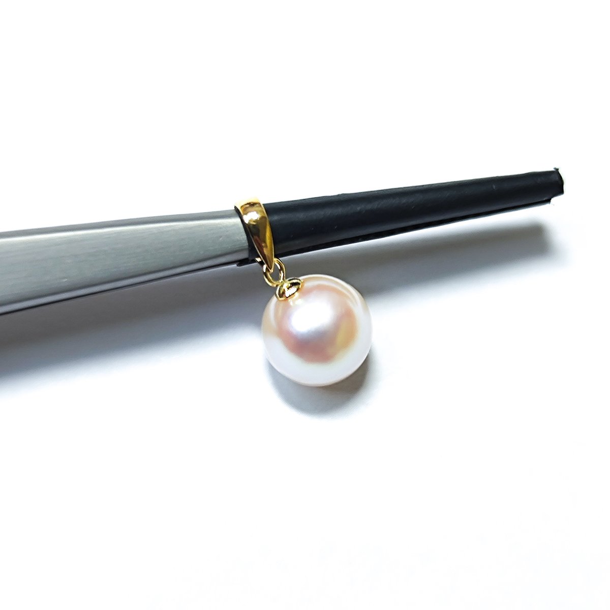 🐥🐉K18YGアコヤパールペンダントトップ7.5-8mm | -縁 enishi-
