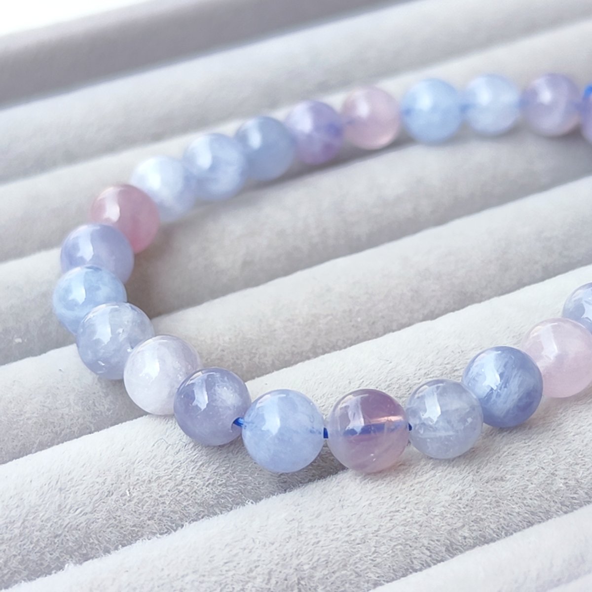 ブルーローズクォーツ 7mm ブルーローズクォーツ約7mm/新たな出会い、恋愛成就、自己愛