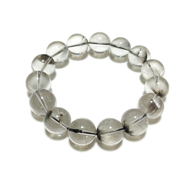 高透明高品質】プラチナルチルクォーツ13mm台/金運、仕事運、直感力