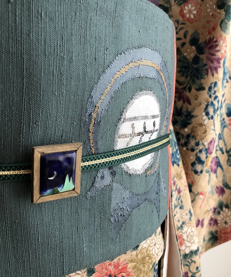 袋帯　洒落袋帯　刺繍ポイント柄 袋帯 洒落袋帯 刺繍ポイント柄 洒落袋帯 ポイント柄 これはバク