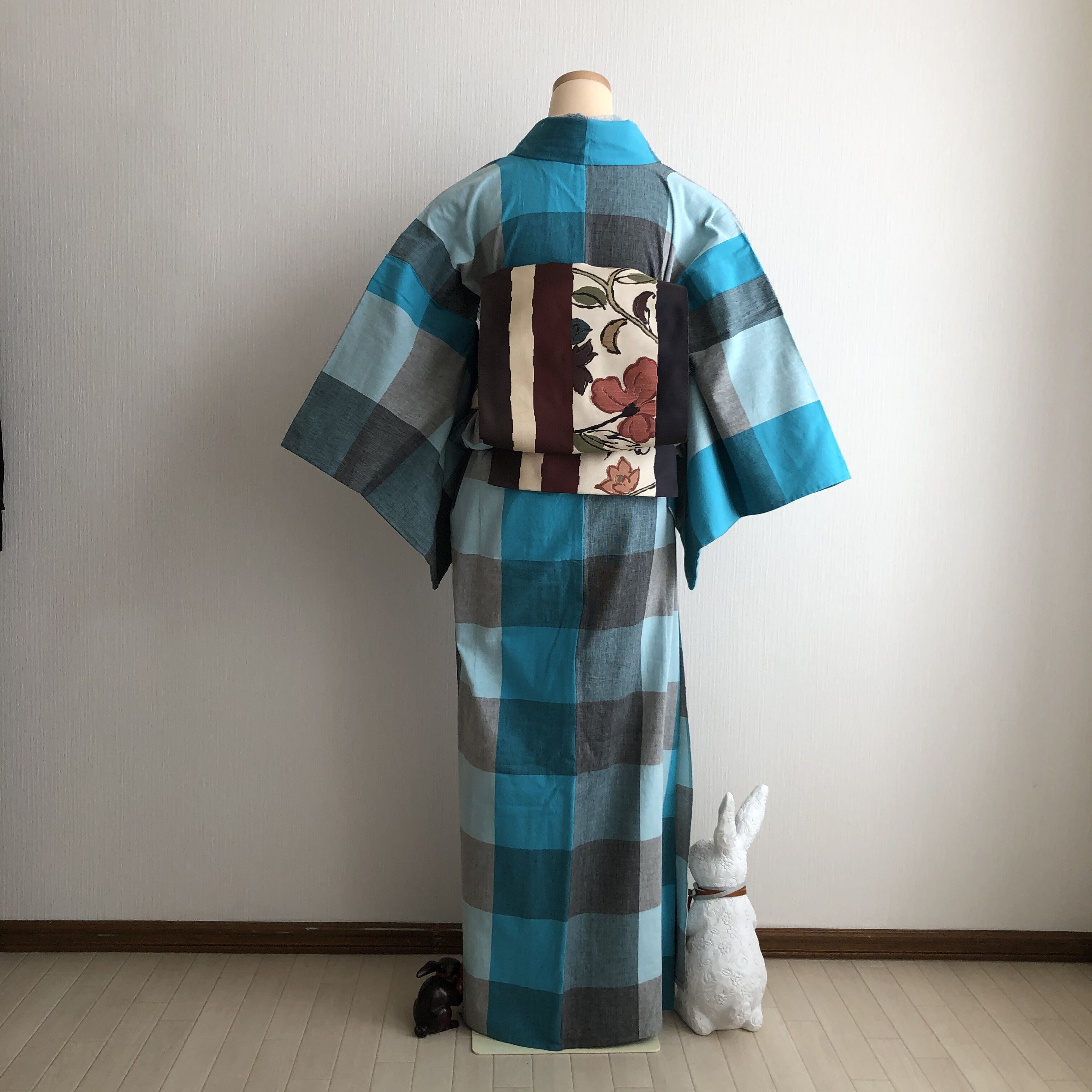 伊勢木綿　木綿着物 伊勢木綿 単衣 大きめサイズ | 六識哉