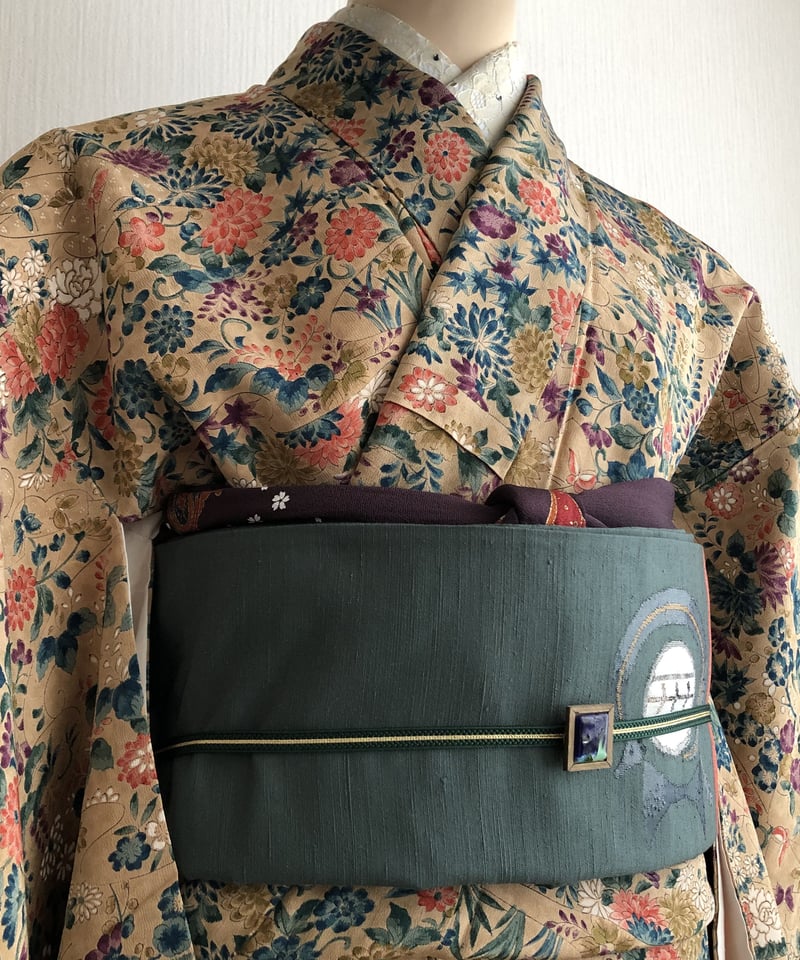 袋帯　洒落袋帯　刺繍ポイント柄 洒落袋帯 ポイント柄 これはバク？ 個性的 | 六識哉