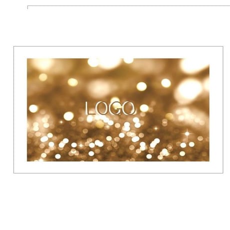 キラキラ　イルミネーション風デザイン　カスタマイズ　両面デザイン　100枚　名刺・台紙・ギフトカード