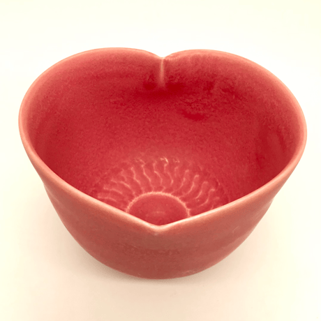 小野穣　猪目茶碗　はなびら　紫苑珊瑚　茶碗　桜　桐箱　箱付き 小野穣 猪目茶碗 はなびら 紫苑珊瑚 茶碗 桜 桐箱 箱付き 小野