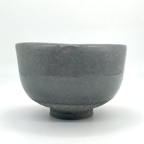 625 猪目茶碗　薄氷(うすらい)　12.8×8.5cm