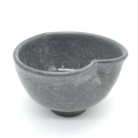 420 猪目茶碗　薄氷(うすらい)　12.4×7.9cm