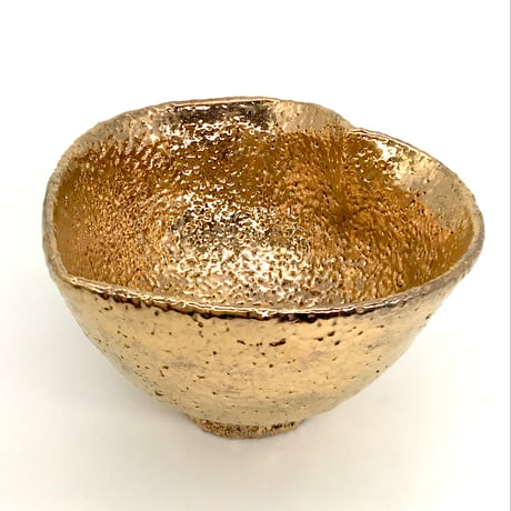 227 猪目茶碗　黄金丸　12.5×8.0cm