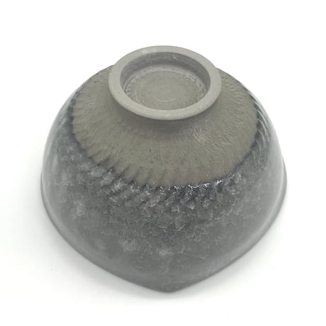 627 猪目茶碗　薄氷(うすらい)　13.3×7.8cm