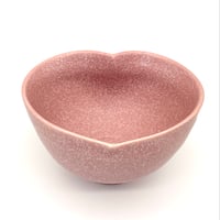 554 猪目茶碗　槿花珊瑚　12.5×7.5cm