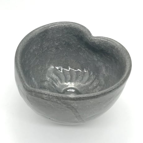 B23 猪目茶碗　薄氷(うすらい)　13.4×9.0cm