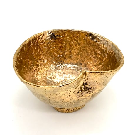 621 猪目茶碗　黄金丸　12.1×7.6cm