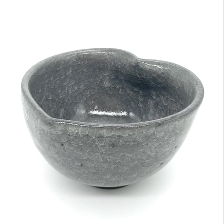 420 猪目茶碗　薄氷(うすらい)　12.4×7.9cm