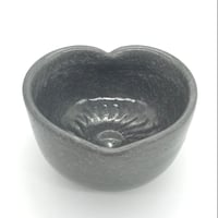 625 猪目茶碗　薄氷(うすらい)　12.8×8.5cm