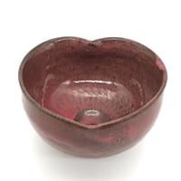 438 猪目茶碗　貝紫　12.6× 8.0cm