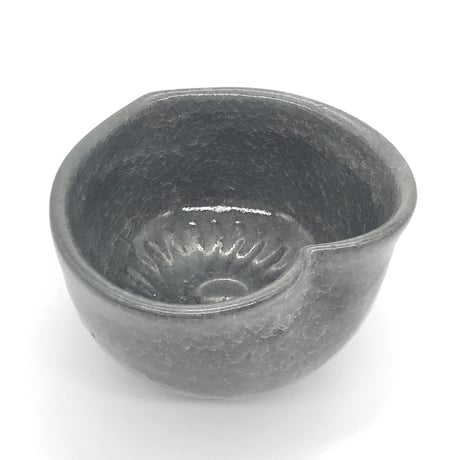 625 猪目茶碗　薄氷(うすらい)　12.8×8.5cm