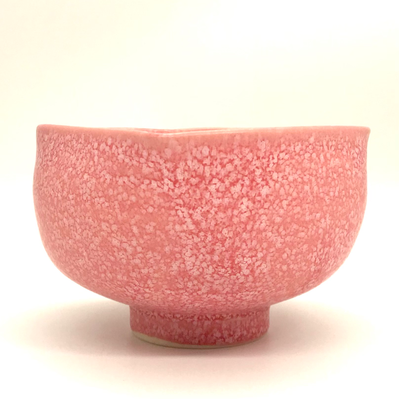 小野穣 造 花びら 桜 茶碗