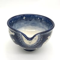 B147 片口 『星と馬と夜の鳥』13.4×9.0cm