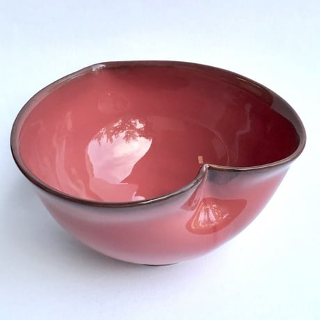 077 猪目茶碗　乾鮭(からさけ)　12.3×6.8cm