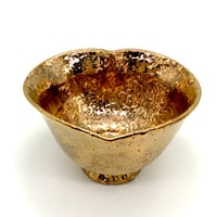 613 猪目茶碗　黄金丸　13.1×8.4cm
