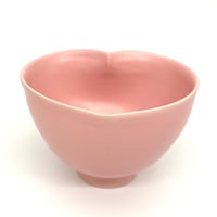 472 猪目茶碗　撫子　13.3×9.0cm
