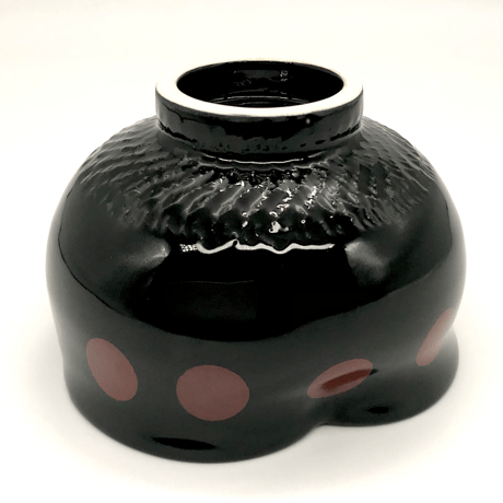 174 猪目茶碗　ポルカドット(天道虫) 10.5×7.1cm　小ぶり